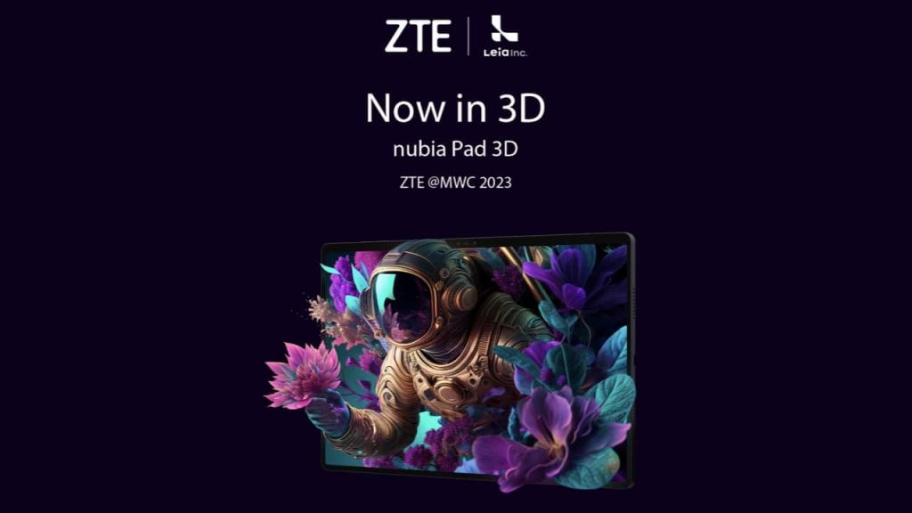 配备裸眼 3D 显示技术，ZTE 全新平板月底发表-弦外音