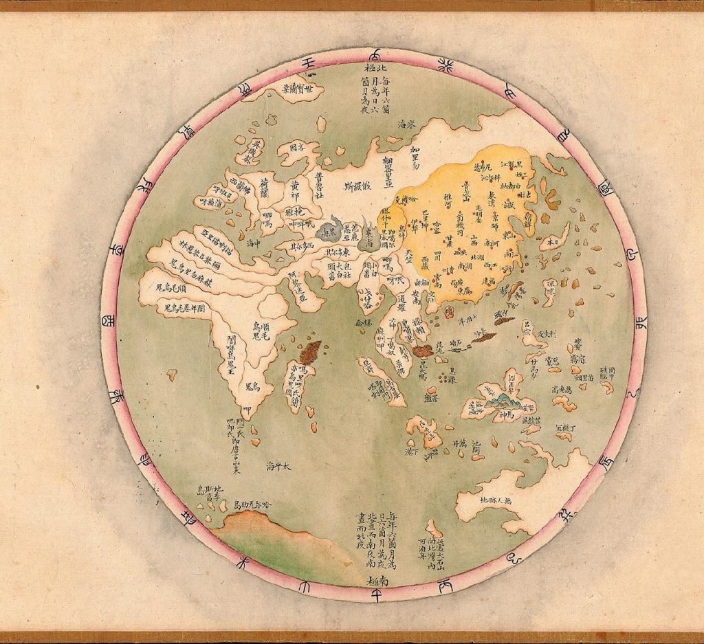 中国在乾隆52年（1787）的世界地图-弦外音