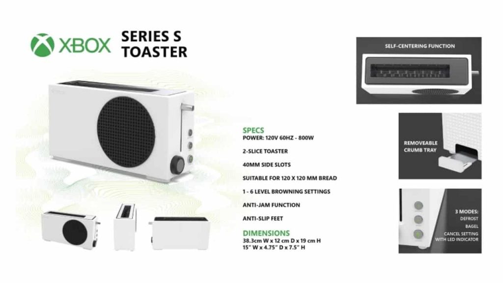 图片[1]-Xbox Series S 设计多士炉曝光   三种模式六种烘烤设定-弦外音