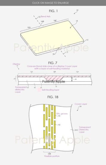 图片[3]-Apple折叠机玻璃“自愈”专利 折痕可通过热、光等刺激自我修复-弦外音