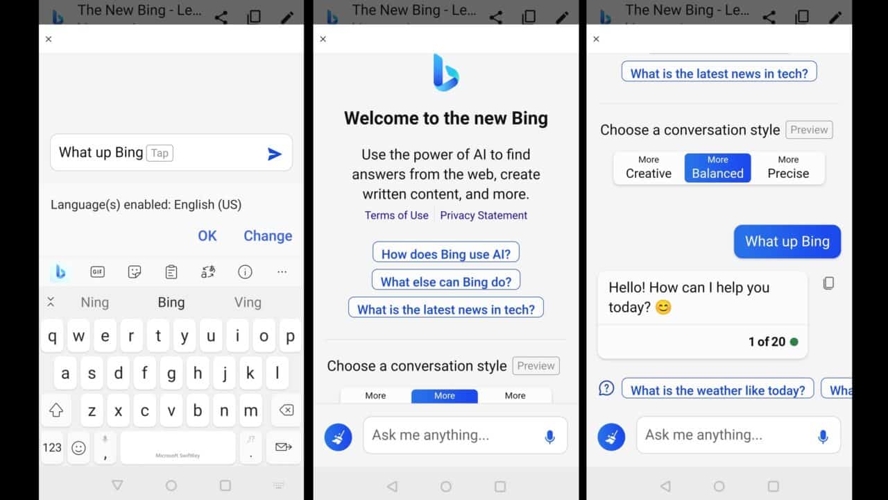 Samsung Galaxy 设备默认 Bing AI 可直接同 AI 聊天、更改说话语调-弦外音